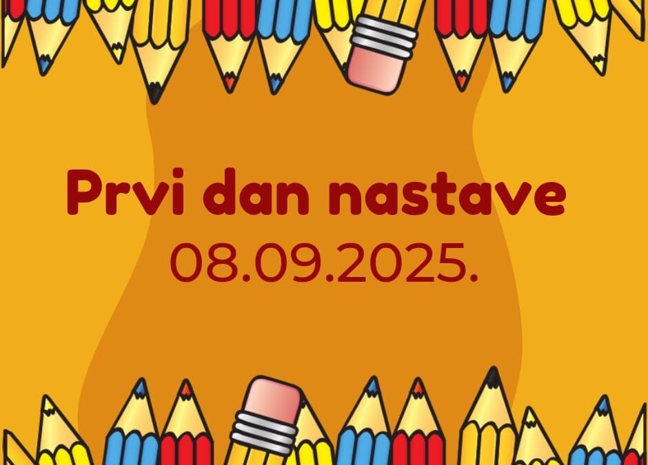 Početak nove školske godine – obavijesti