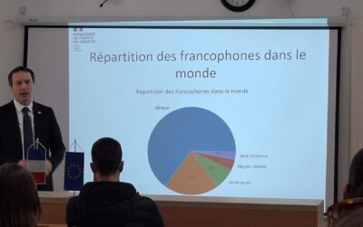 Francuski veleposlanik Fabien Fieschi posjetio XVIII. gimnaziju