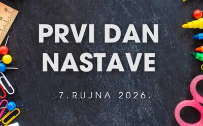 Početak nove školske godine – obavijesti